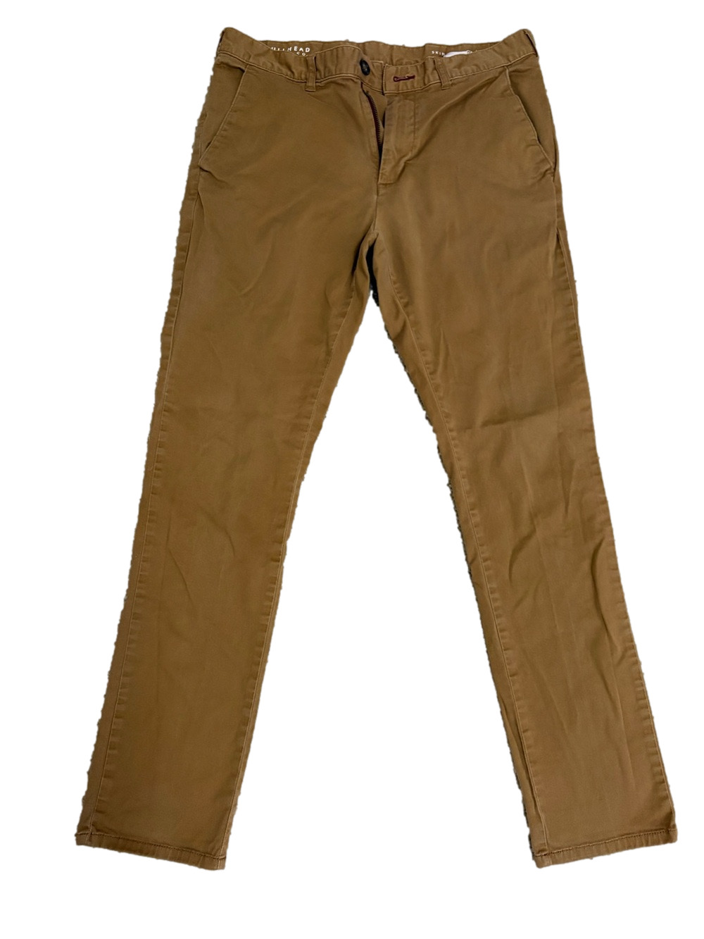 Bullhead Denim Co. Men's Brown Skinny Chino Pants 32x32
